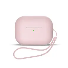 OEM - AirPods 3 Skal Silikon med Handledsrem - Rosa