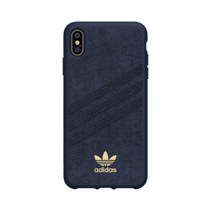 Adidas - Adidas OR Molded UltraSuede Skal iPhone XS Max - Blå