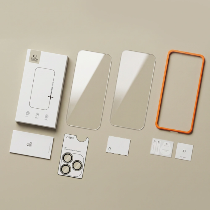 Tech-Protect - [3-Pack] Tech-Protect Härdat Glas Skärmskydd För iPhone 18 Pro Max Easy Set