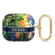 Guess - Guess AirPods 3 Skal Flower Strap - Bl&aring;