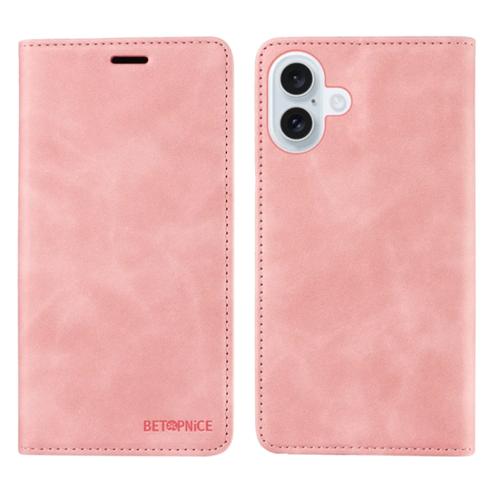 BETOPNICE - Betopnice iPhone 17 Plånboksfodral Magnetic RFID Blocking - Rosa
