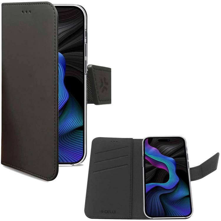 Celly Galaxy S23 FE Plånboksfodral Walley - Svart | 2353 | AlltMobil