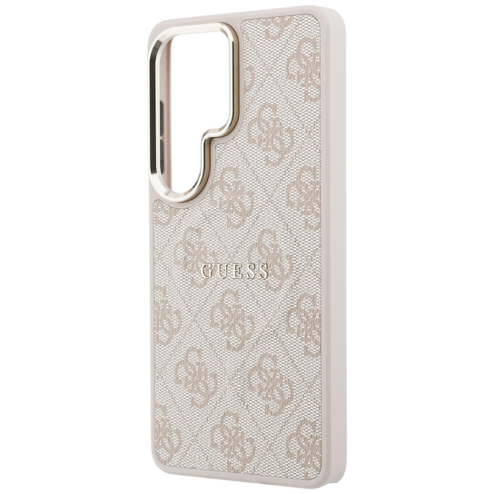 Guess - Guess Mobilskal För Galaxy S26 Ultra MagSafe 4G Embossed Ring - Rosa