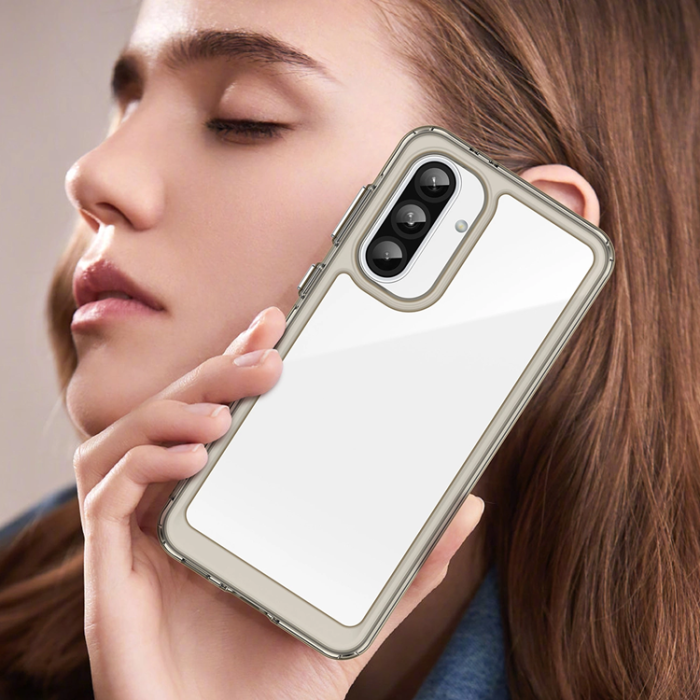 OEM - Galaxy A56 Mobilskal Outer Space - Transparent/Svart