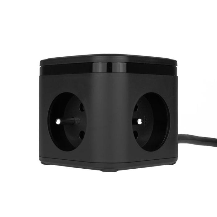 Huslog - Huslog Cube Extension Cord PD 20W - Svart