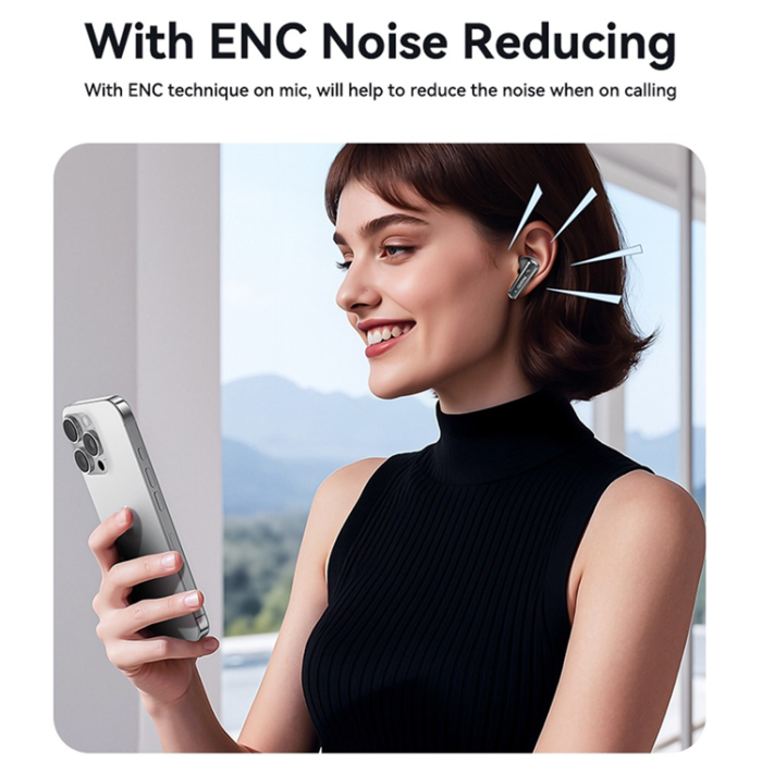 Yesido - YESIDO TWS Trådlösa Bluetooth-Hörlurar In-ear ANC + ENC TWS37 - Svart