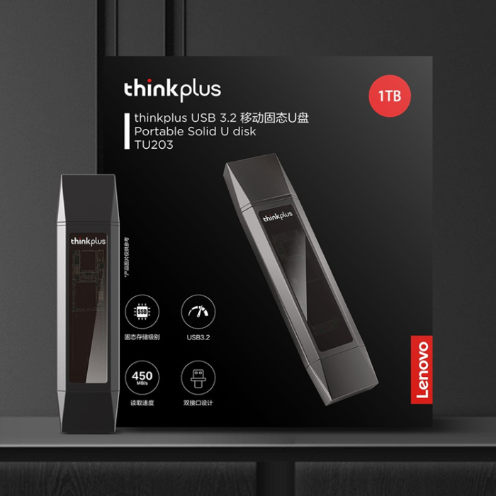 Lenovo - LENOVO Pendrive 1TB USB/USB-C Dual THINKPLUS TU203