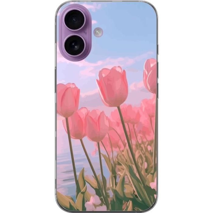 iSecrets - Mobilskal till Apple iPhone 17 med Rosa Tulpaner