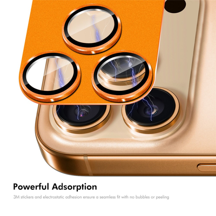 HAT PRINCE - Hat Prince iPhone 17 Pro Härdat Glas Kameralinsskydd AR Metal - Blå