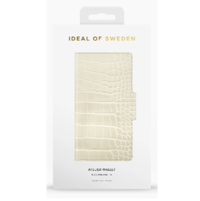 UTGATT1 - Ideal of Sweden iPhone 13 Plånboksfodral Atelier - Cream Beige