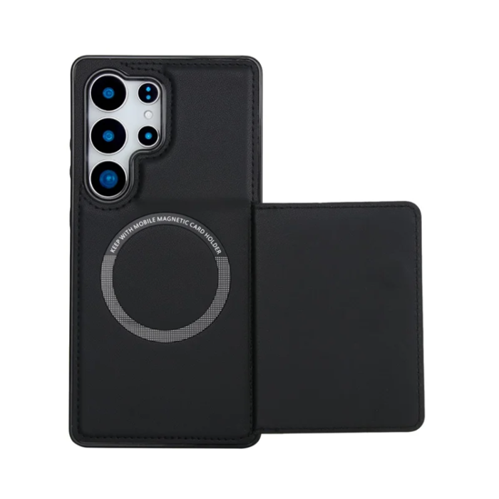 A-One Brand - Galaxy S25 Ultra Plånboksfodral MagSafe Detachable - Svart