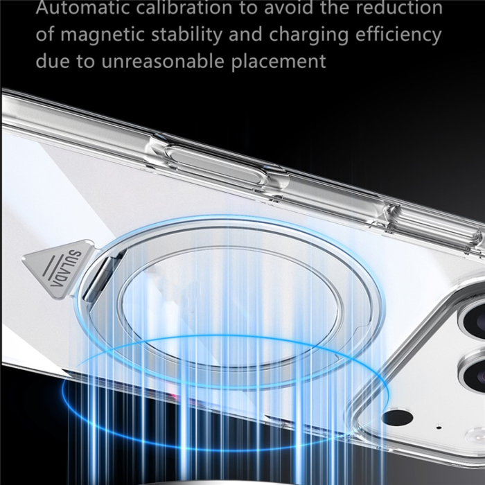 SULADA - SULADA iPhone 17 Pro Mobilskal MagSafe Kickstand TPU+PC - Clear