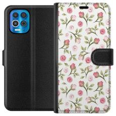 iSecrets - Pl&aring;nboksfodral till Motorola Edge S med Blommigt