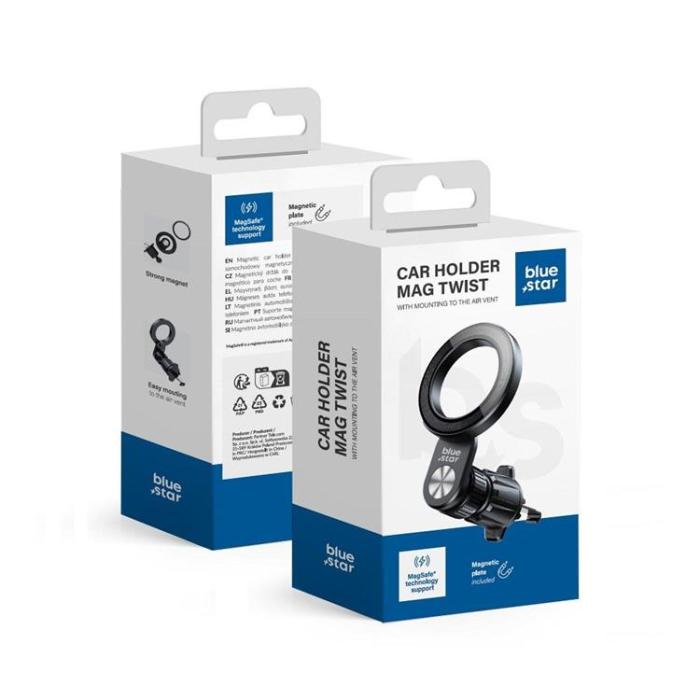 Blue Star - Blue Star Bilhållare Magsafe Twist - Svart