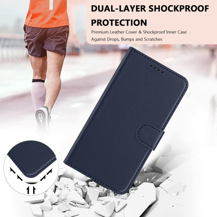 A-One Brand - iPhone 17 Pro Max Plånboksfodral Anti Drop - Blå