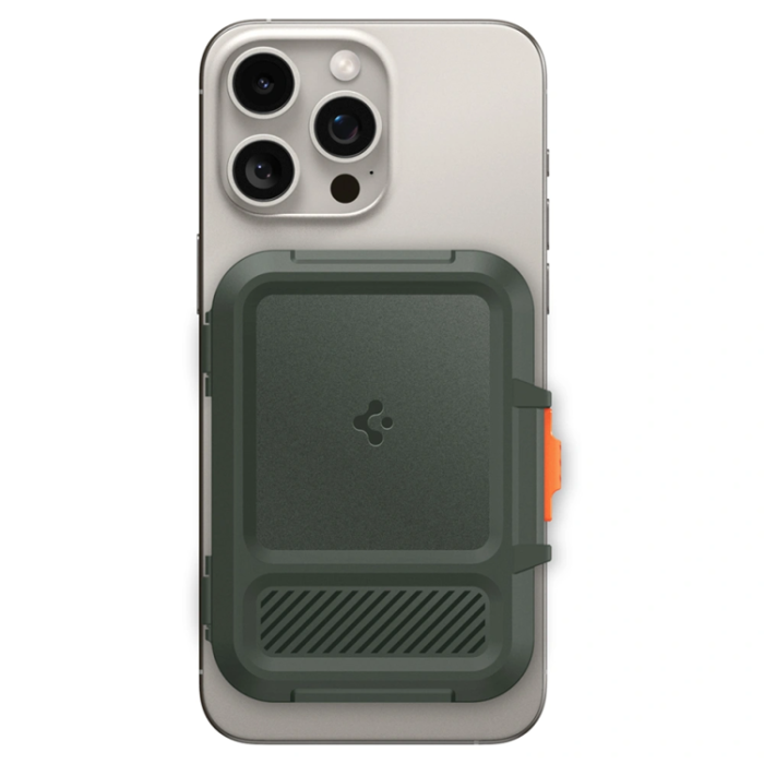 Spigen - Spigen Universal Magsafe Korthållare Lock Fit - Military Grön
