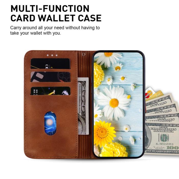 OEM - Mobilfodral för Samsung Galaxy S26 Ultra Ställfunktion Konstläder - Brun