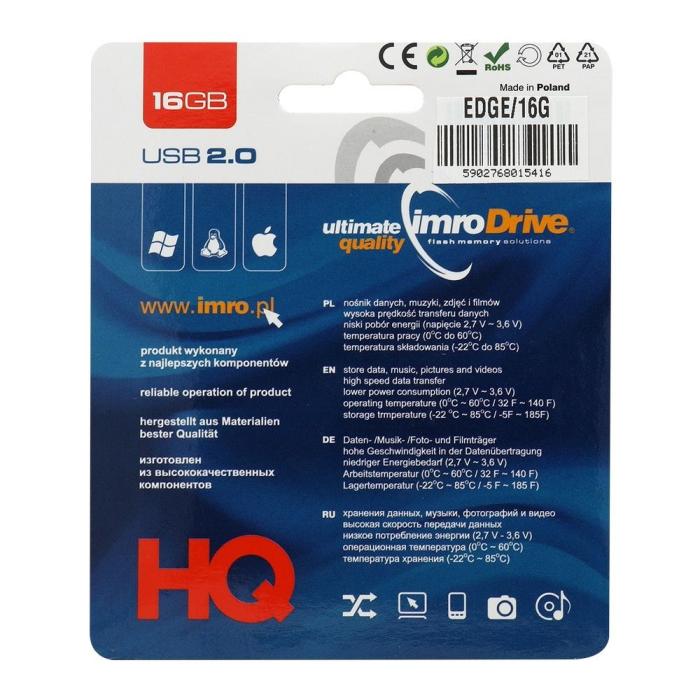 Imro - Imro Portable Memory Pendrive Edge 16 GB