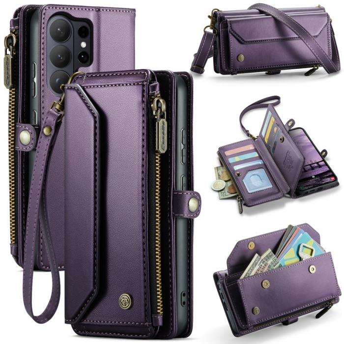 Caseme - CaseMe Mobilfodral för Samsung Galaxy S26 Ultra Konstläder 10 kortfack - Lila