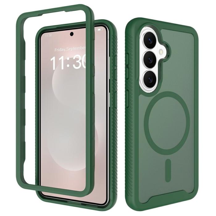 OEM - Mobilskal för Samsung Galaxy S26 Magnetiskt 2 i 1 PC + TPU - Grön
