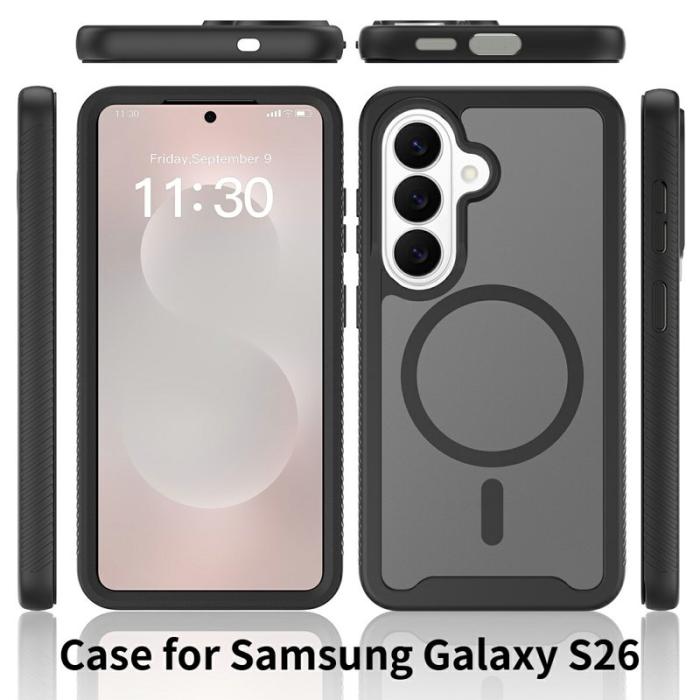 OEM - Mobilskal för Samsung Galaxy S26 Magnetiskt 2 i 1 PC + TPU - Grön