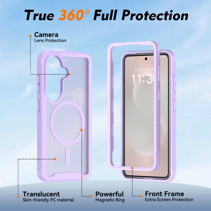 OEM - Mobilskal för Samsung Galaxy S26 Magnetiskt 2 i 1 PC + TPU - Lila