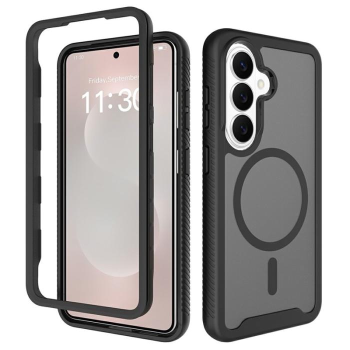 OEM - Mobilskal för Samsung Galaxy S26 Magnetiskt 2 i 1 PC + TPU - Svart