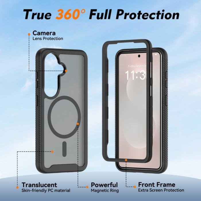 OEM - Mobilskal för Samsung Galaxy S26 Magnetiskt 2 i 1 PC + TPU - Svart