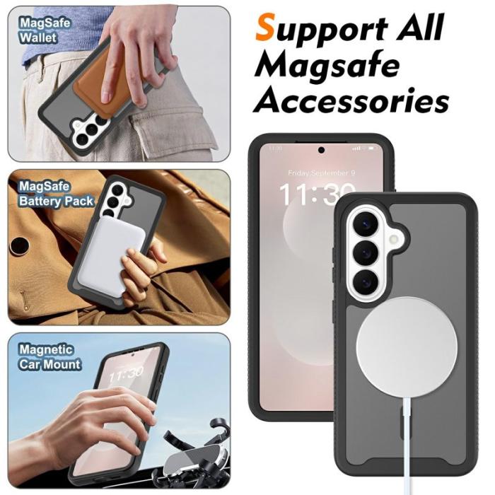 OEM - Mobilskal för Samsung Galaxy S26 Magnetiskt 2 i 1 PC + TPU - Svart
