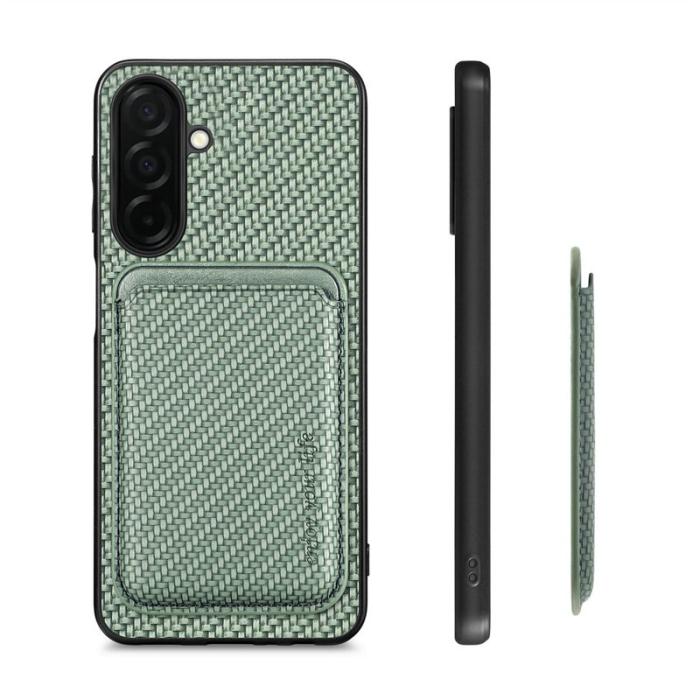 OEM - Mobilskal för Samsung Galaxy S26 Plus Magnetiskt med kortfack - Grön
