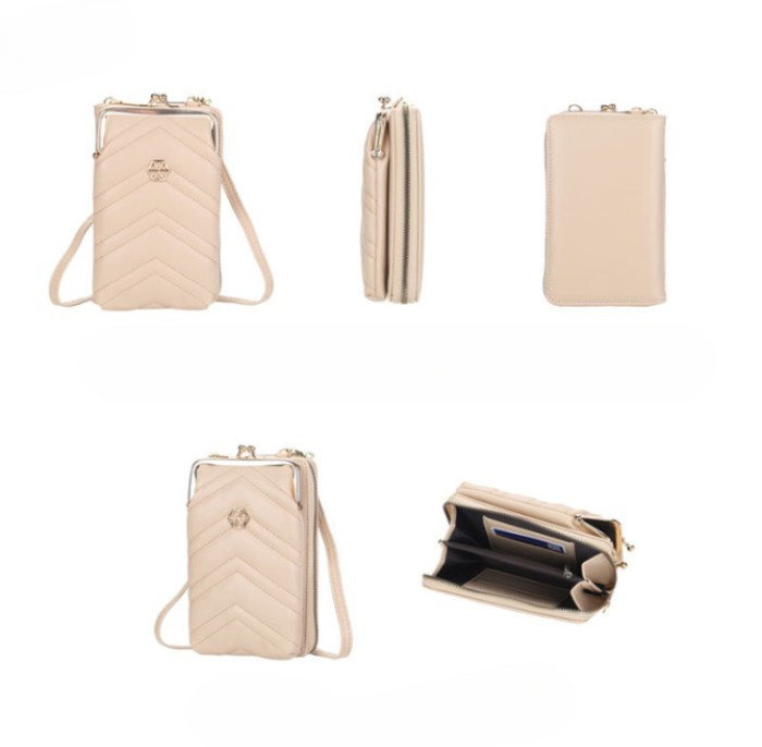 BOISEEN - BOISEEN Axel Crossbody Väska Snake Texture - Beige