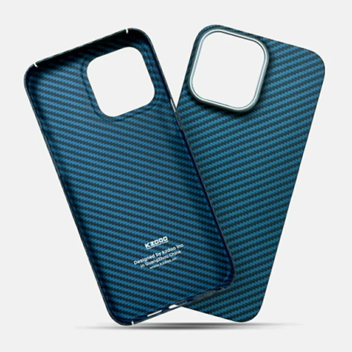 KZDOO - KZDOO iPhone 16 Pro Mobilskal Aramid Fiber - Grön