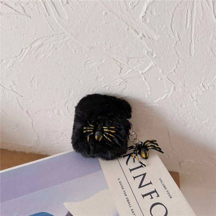 A-One Brand - Airpods 1/2 Skal med Trådlös Laddning Halloween Pompom TPU
