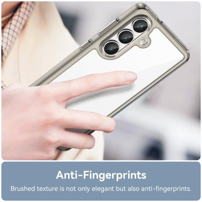 WANLONFENG - WANLONFENG Mobilskal till Samsung Galaxy S26 TPU XC Serie - Transparent Grå