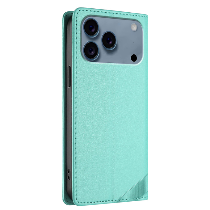 A-One Brand - iPhone 17 Pro Max Plånboksfodral Punk Style Imprinted - Mintgrön