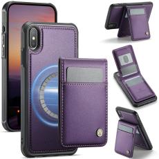JEEHOOD - JEEHOOD J06 Mobilskal till iPhone XS Max L&auml;der MagSafe RFID - Lila