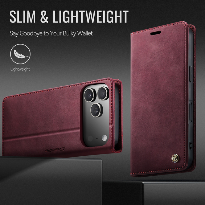 Caseme - Caseme iPhone 17 Pro Max Plånboksfodral RFID Blocking 033