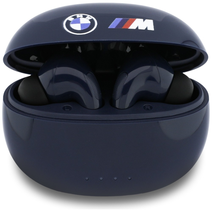 BMW - BMW TWS Bluetooth In-Ear Hörlurar Printed Logo - Marinblå