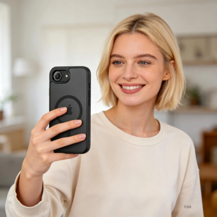 Tech-Protect - Tech-Protect Mobilskal För iPhone 16e/17e Magsafe Basicmag - Matt Svart