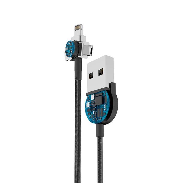 Corsair - Forever Core 3in1 USB/MicroUSB/Lightning/Typ-C Kabel Magnetic 1m