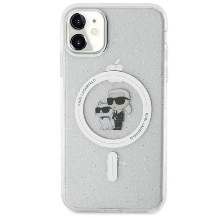 KARL LAGERFELD - KARL LAGERFELD iPhone 11/XR Mobilskal Magsafe Glitter - Clear