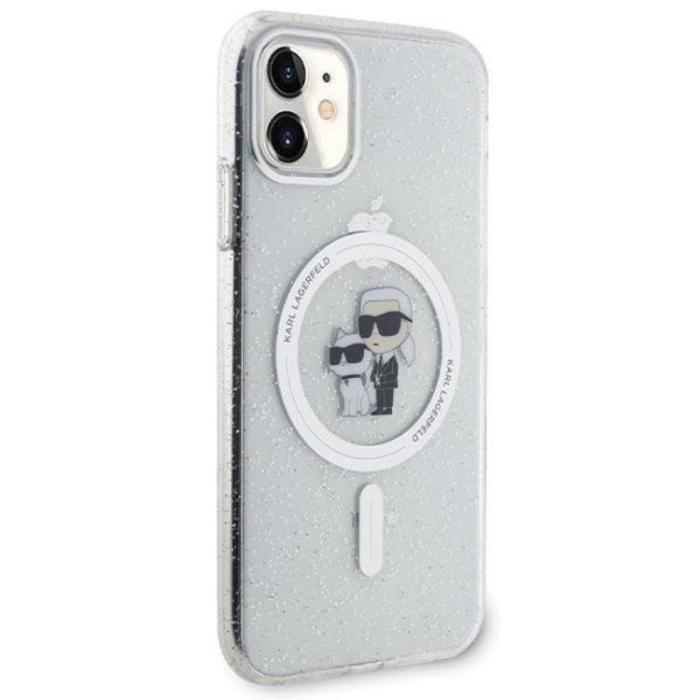KARL LAGERFELD - KARL LAGERFELD iPhone 11/XR Mobilskal Magsafe Glitter - Clear
