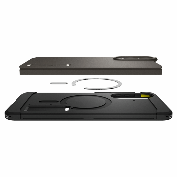 Spigen - Spigen Galaxy S25 Edge Mobilskal Magsafe Tough Armor - Gunmetal