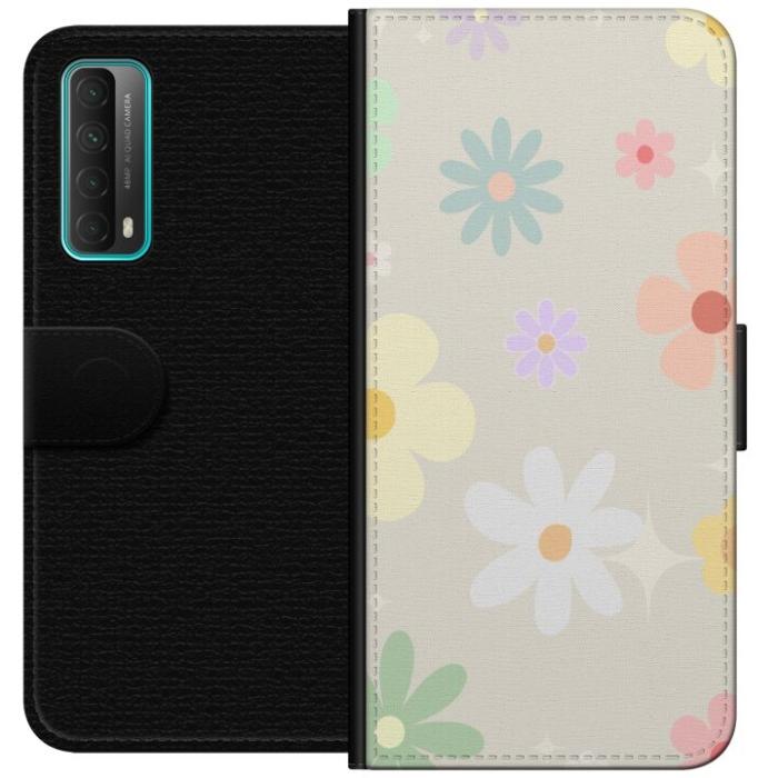 iSecrets - Plånboksfodral till Huawei P smart 2021 med fejdande blommor