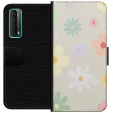 Gustaf - Pl&aring;nboksfodral till Huawei P smart 2021 med fejdande blommor
