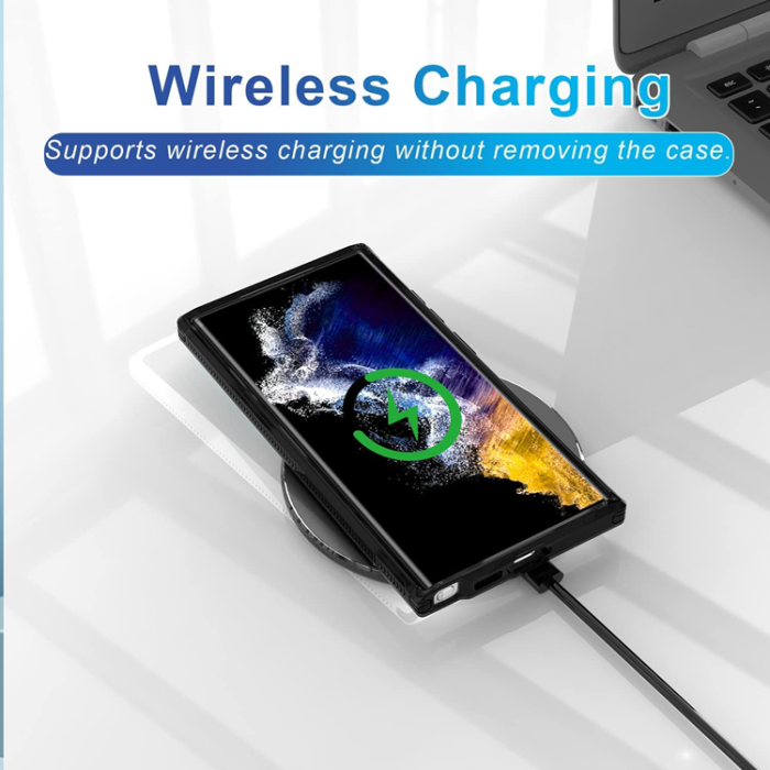 OEM - Galaxy S22 Ultra Mobilskal Kamera Slider - Svart