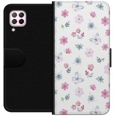 iSecrets - Plånboksfodral till Huawei P40 lite med Blommor och fjärillar