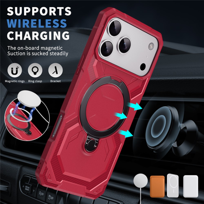 A-One Brand - iPhone 17 Pro Mobilskal MagSafe Kickstand TPU + PC