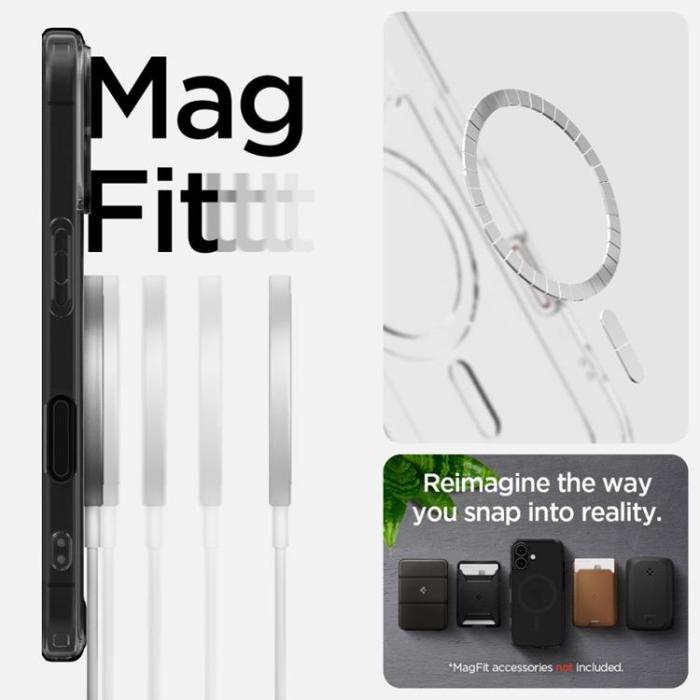 Spigen - Spigen iPhone 16 Mobilskal Magsafe Ultra Hybrid ”T” - Frost Svart