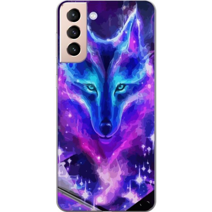 iSecrets - Mobilskal till Samsung Galaxy S21 med Neon Varg